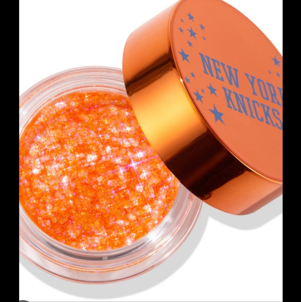 Colourpop NBA Knicks Makeup Bag, Go NY Gel Eyeliner Duo & Knicks Glitter Gel - Picture 10 of 11